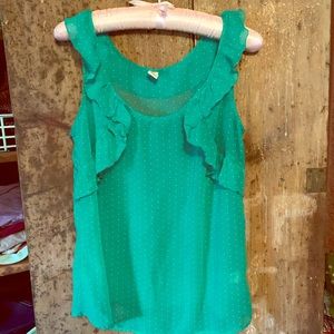 Sheer Sleeveless Blouse